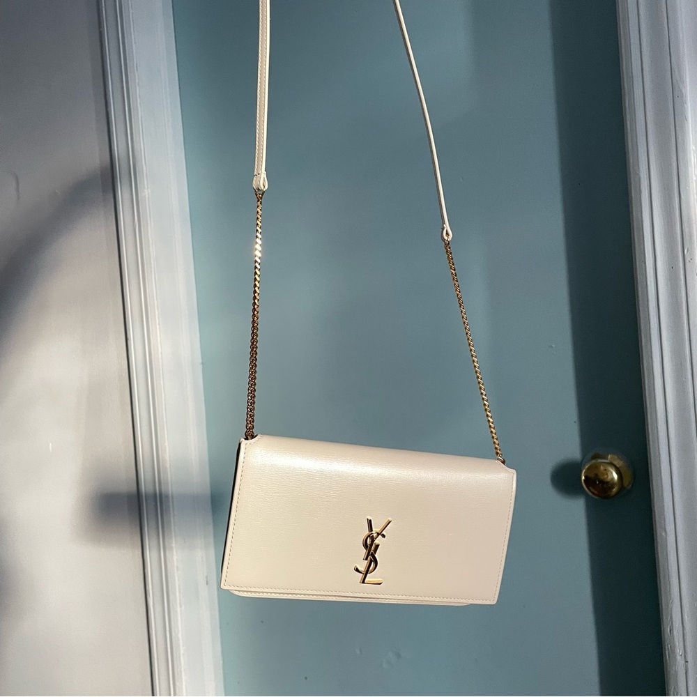 YSL White Phone Holder
